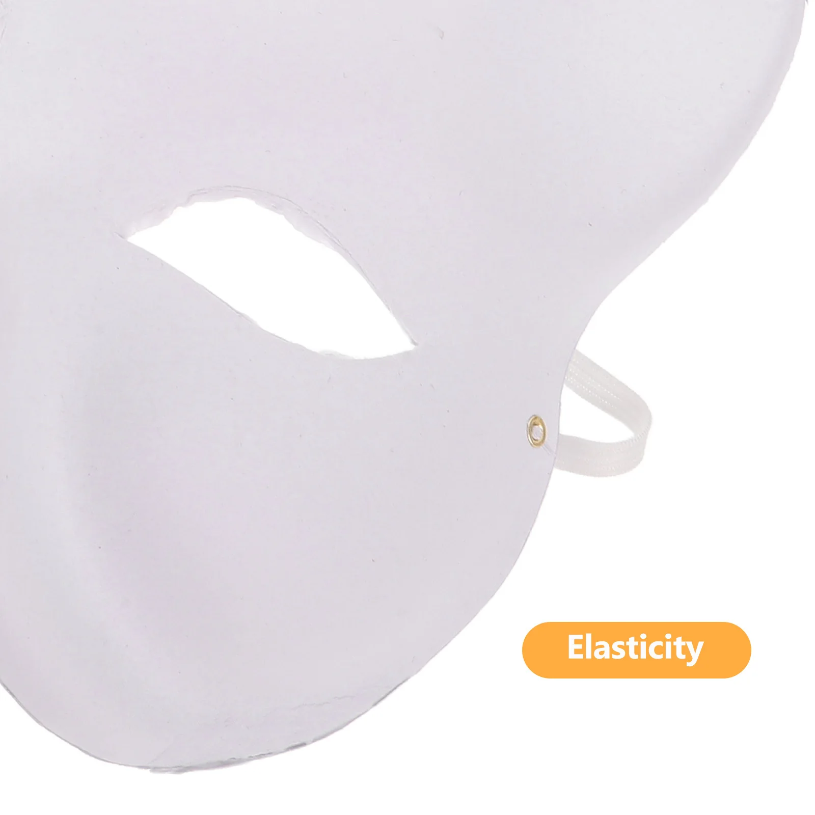 10 قطعة قناع الثعلب الفارغ لب الورق الأبيض لتقوم بها بنفسك الحرفية الحيوان قناع الوجه للرسم غير مصبوغ أقنعة زي الهالوين مع شبكة العين #6