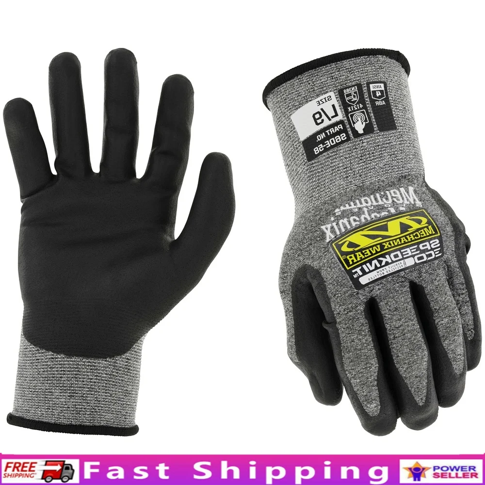 

Мужские экологически чистые рабочие перчатки, высокая разрывность, калибр 15, нейлон, спандекс, сенсорный экран, пена, нитриловое покрытие, влажная сухая