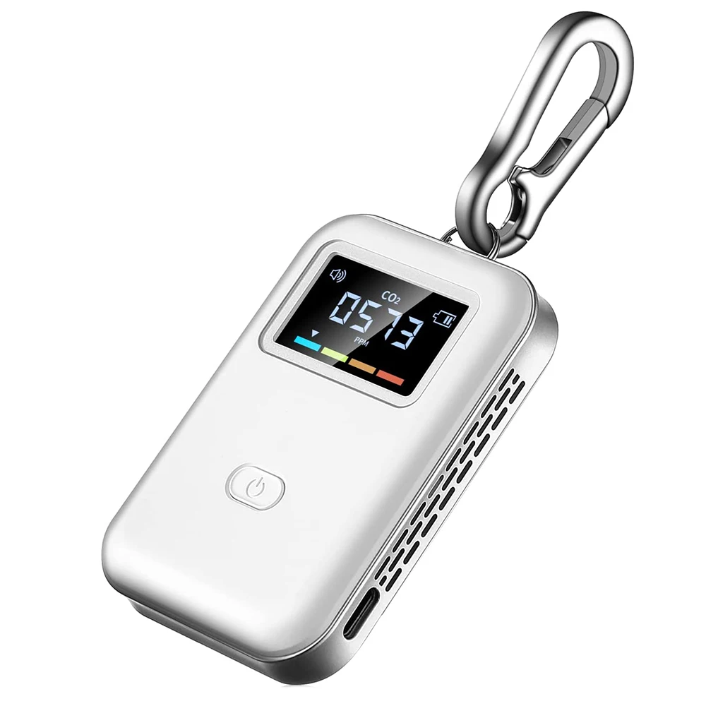 Mobile CO2 Monitor NDIR Sensor Carbon Dioxide Detector Indoor CO2 Testing Manager NDIR Sensor With Hook-A09I