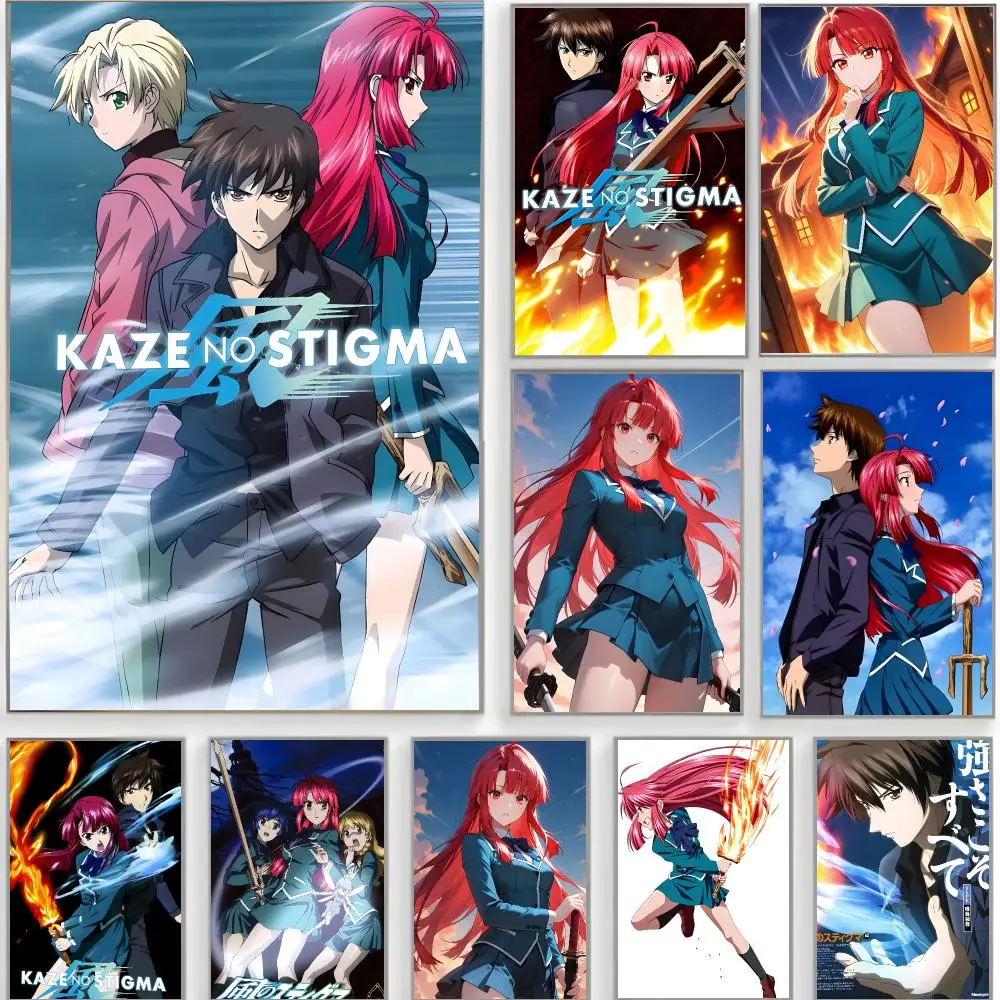 fantasy anime k-Kaze no Stigma Poster Classic Wall Art  Home Decor  Peel and Stick Unframed