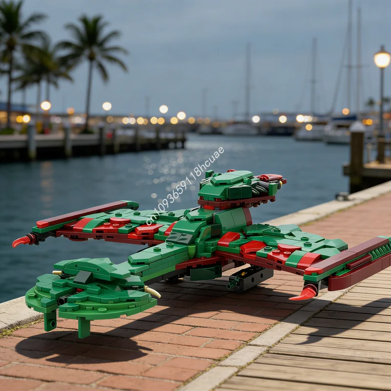 

457pcs MOC Creator 3 1 Klingon Negh Var Class Warship Model Building Blocks Construction Toys Idea Christmas Gift Education