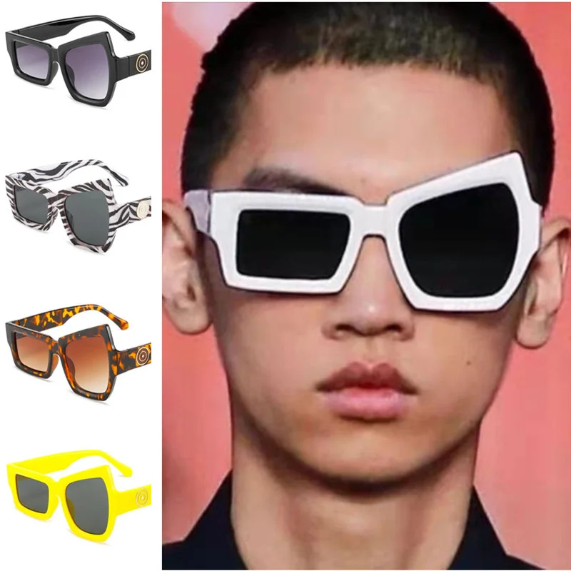 

Fashion Unisex Raise Eyebrows Sun Glasses Anti-UV Spectacles Funny Eyeglasses Oversize Frame Google Hip Hop Sunglasses