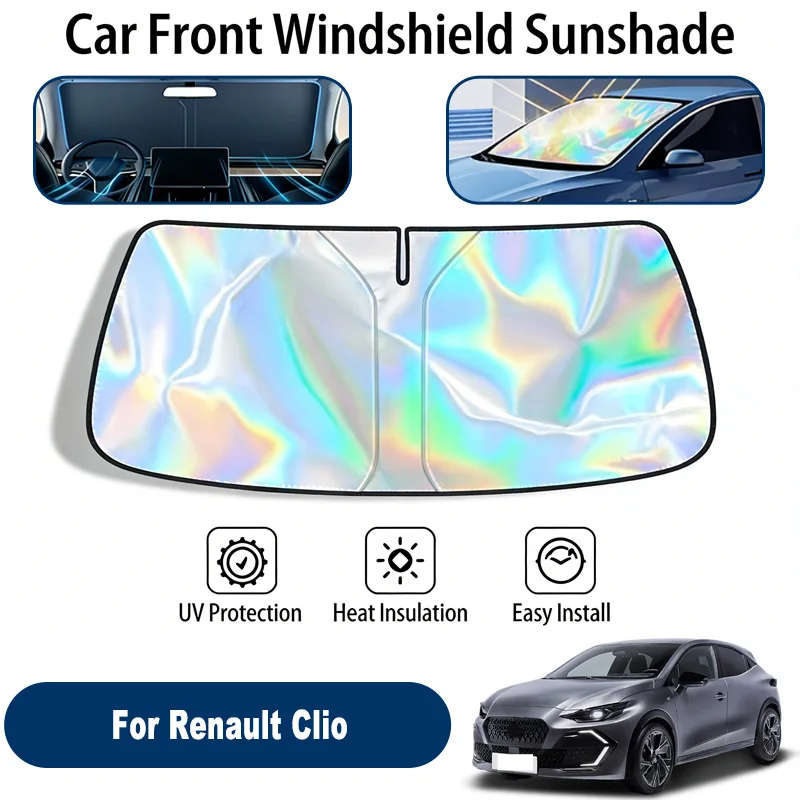 

Windshield Sun Shade For Renault Clio Foldable UV Reflective Front Window Sun Protection Cover Accessories