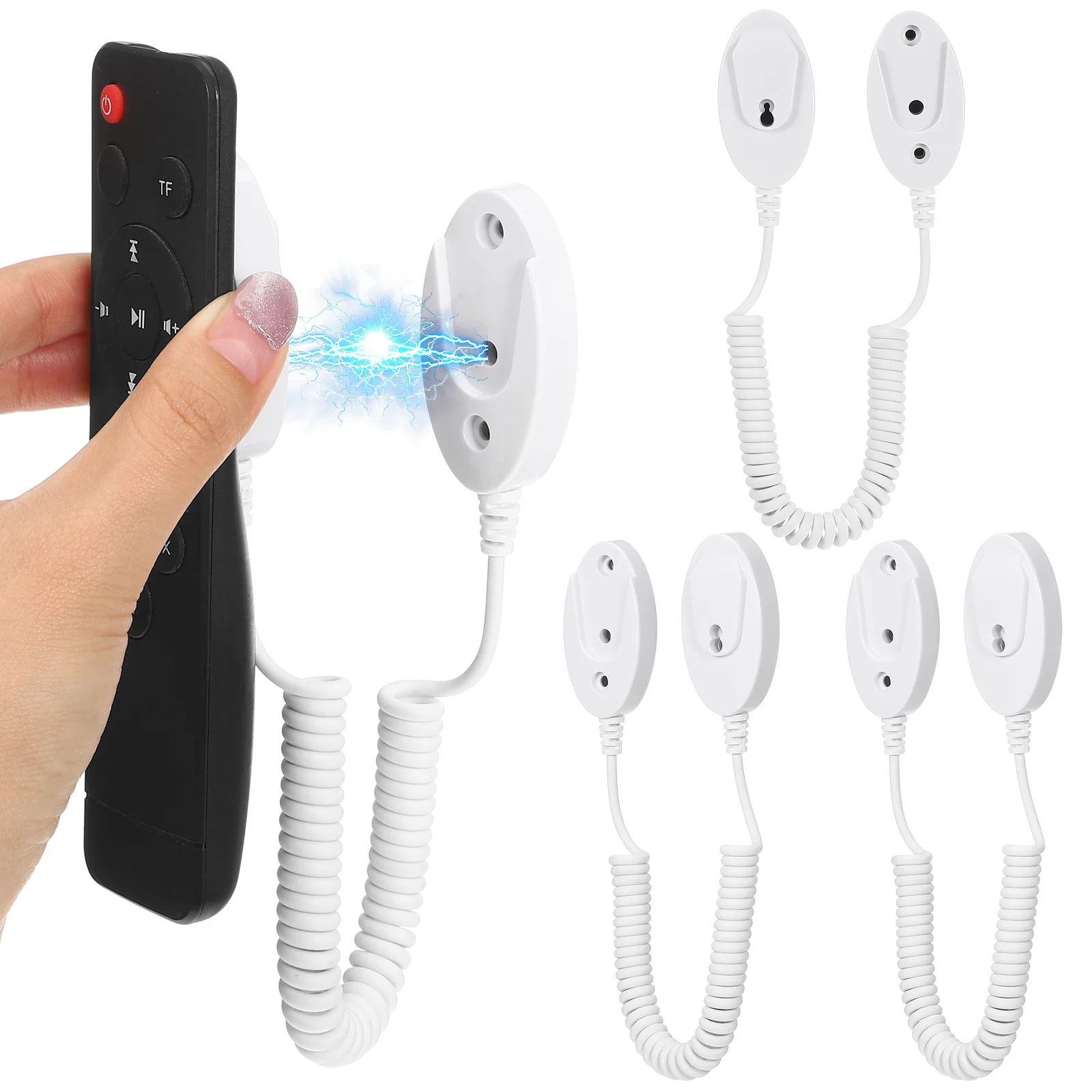 

Retractable Remote Control Tether 100cm Long Durable Plastic Material Home Hotel School Use Remote Control Anti Loss Rope