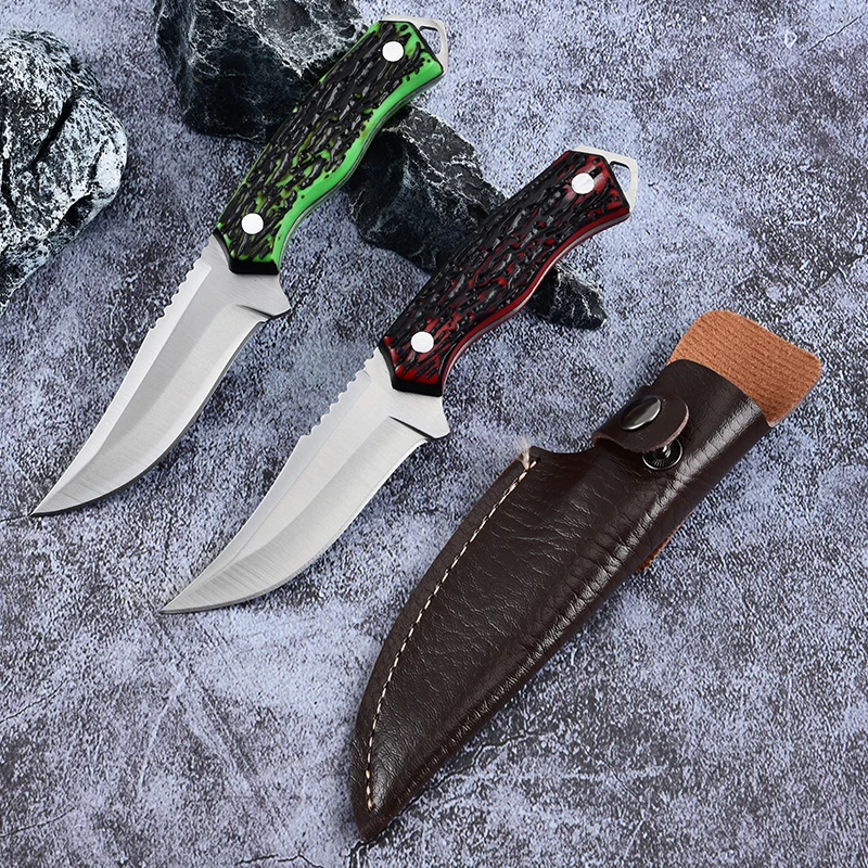 Outdoor Multi-Purpose Fruit Knife Camping Portable Knife Outdoor Small Straight Knife Camping Knife