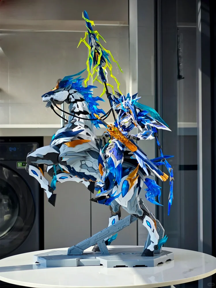 1/100 Motor Nucleaire Mnp-Xh05a Zhao Yun Met Mount Legering Skelet Super Mobiele Guochuang Gemonteerd Mech Model Kamer Decoratie - afbeelding 2