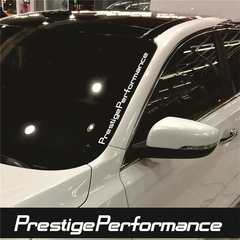 Prestige Performance Graphic Front Windshield Decal Vinyl Car Sport Sticker