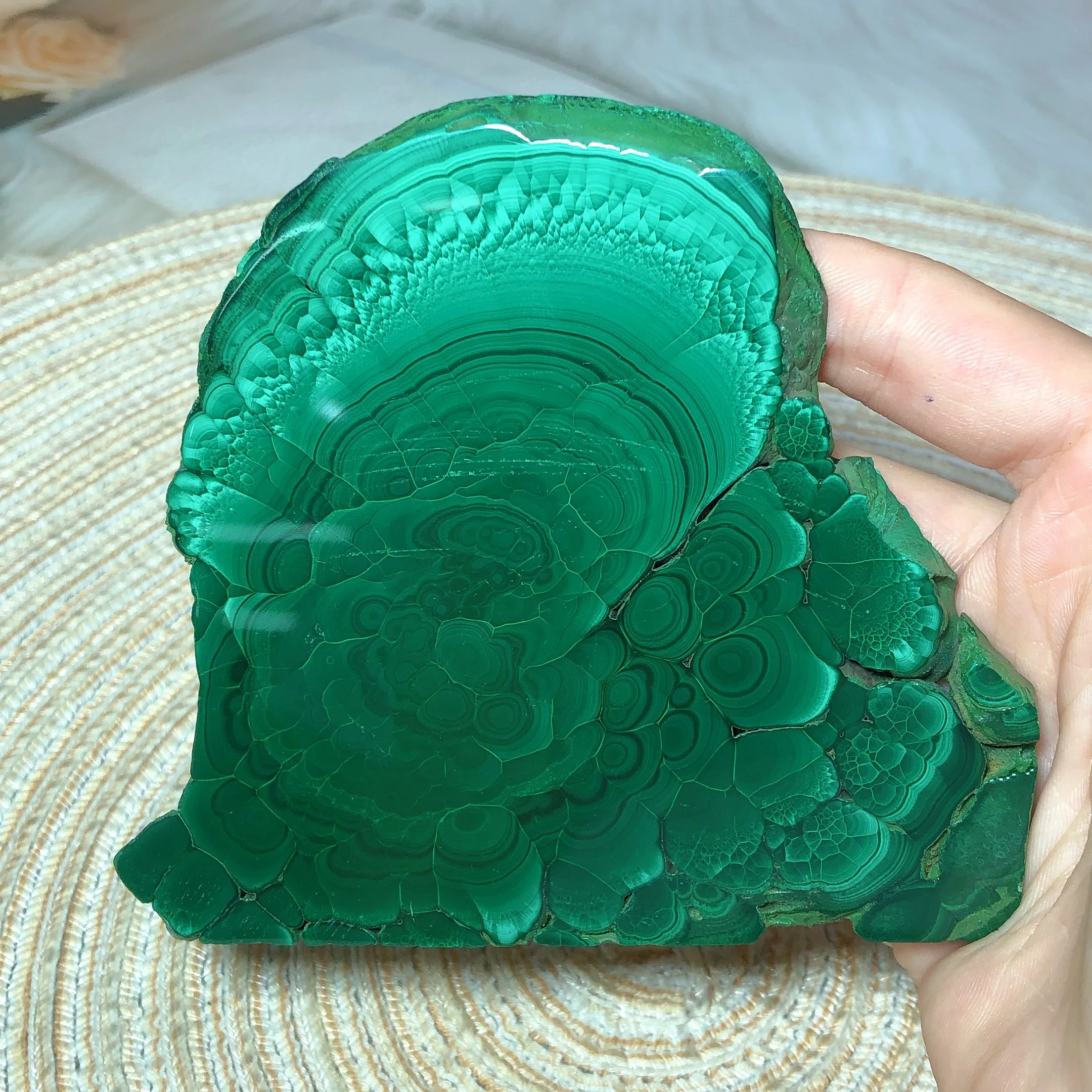 Natural Crystals Malachite Slab Slices Gemstones Healing High Quality Mineral Home Decorations Gift Room Decor