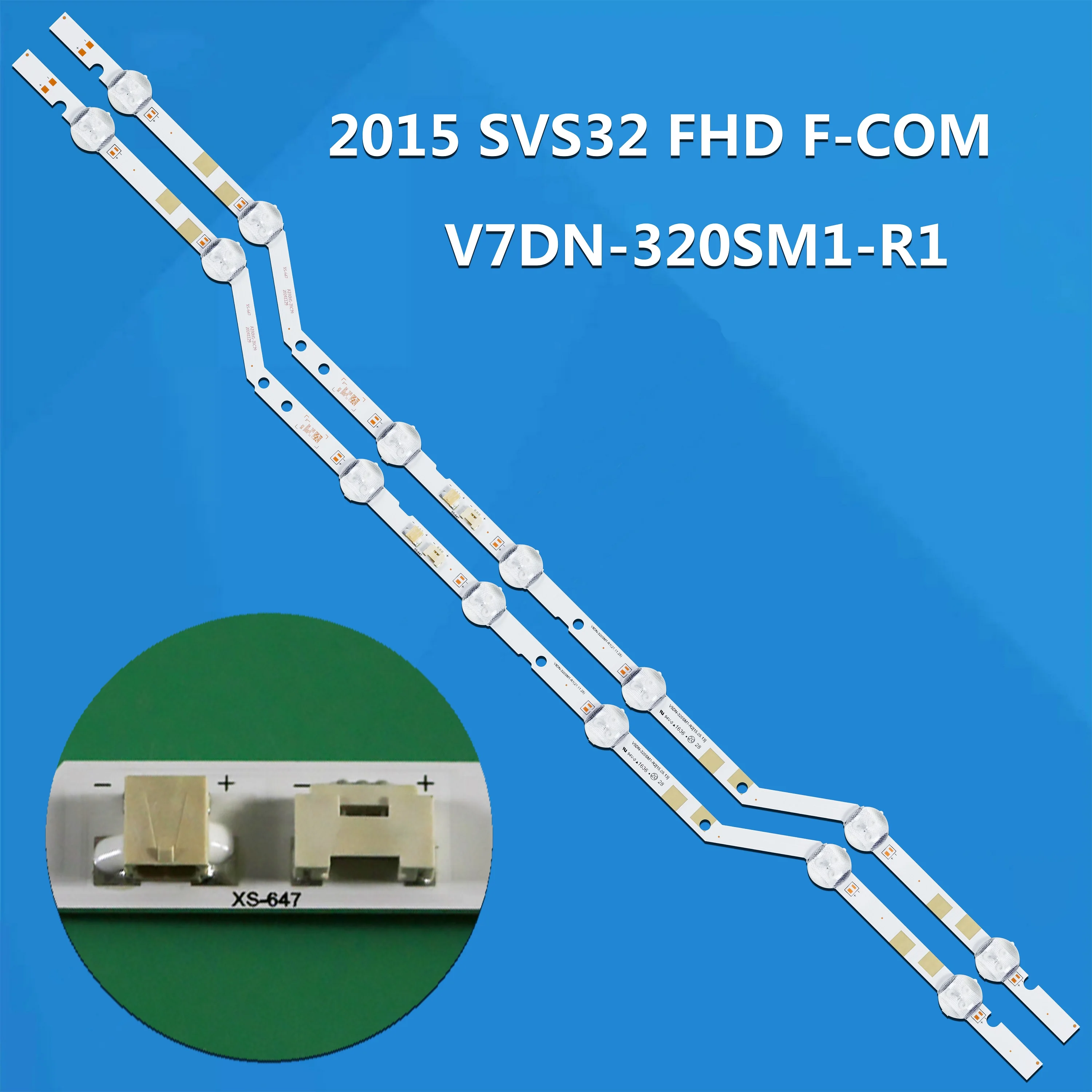 2/10/20/60 قطعة LED شريط إضاءة خلفي (2) ل 2015 SVS32 FHD F-COM LM41-00134A LM41-00147A UE32J5200AW V5DN-320SM1-R3 V5DN-320SM1-R1