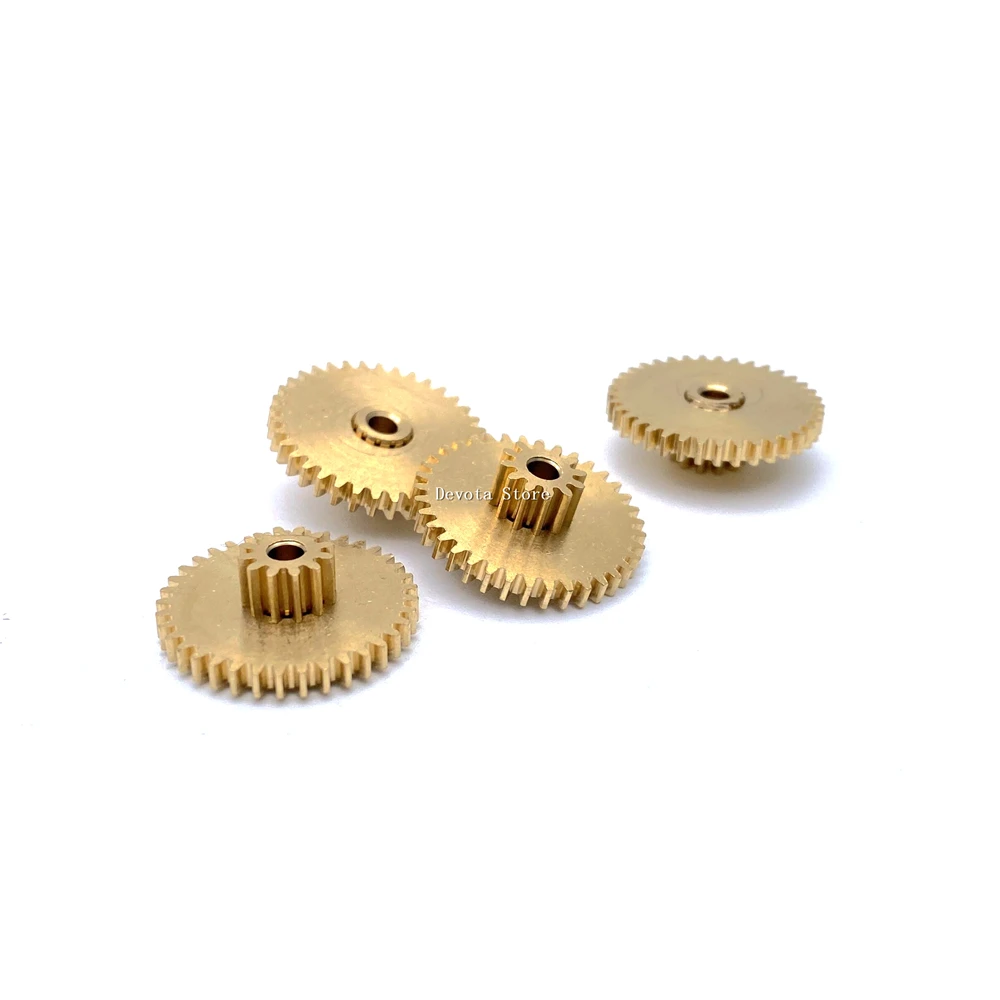 0.5M 10T 40T Double Metal Gear 12T 37T DIY Mechanical Copper Gear