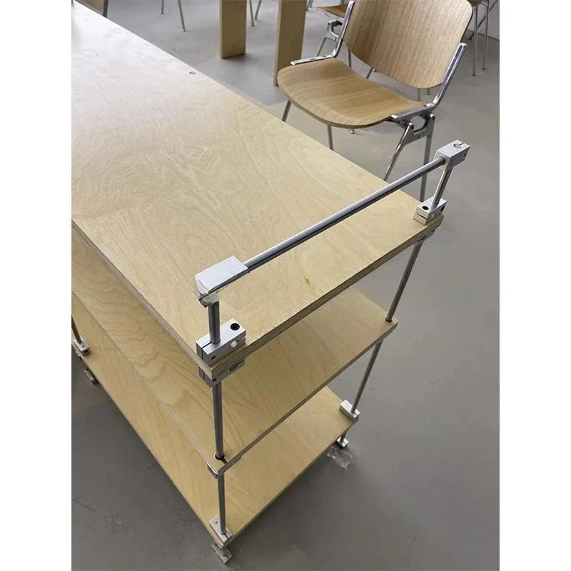 Storage rack Multi-layer birch simple floor rack Ocean plate small apartment stainless steel porch rack