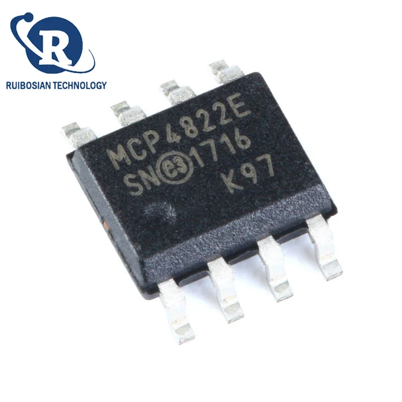 MCP4822 4822-E MCP4822-E/SN SOIC-8 SOIC 8 Analog-to-digital Digital Converter Chip