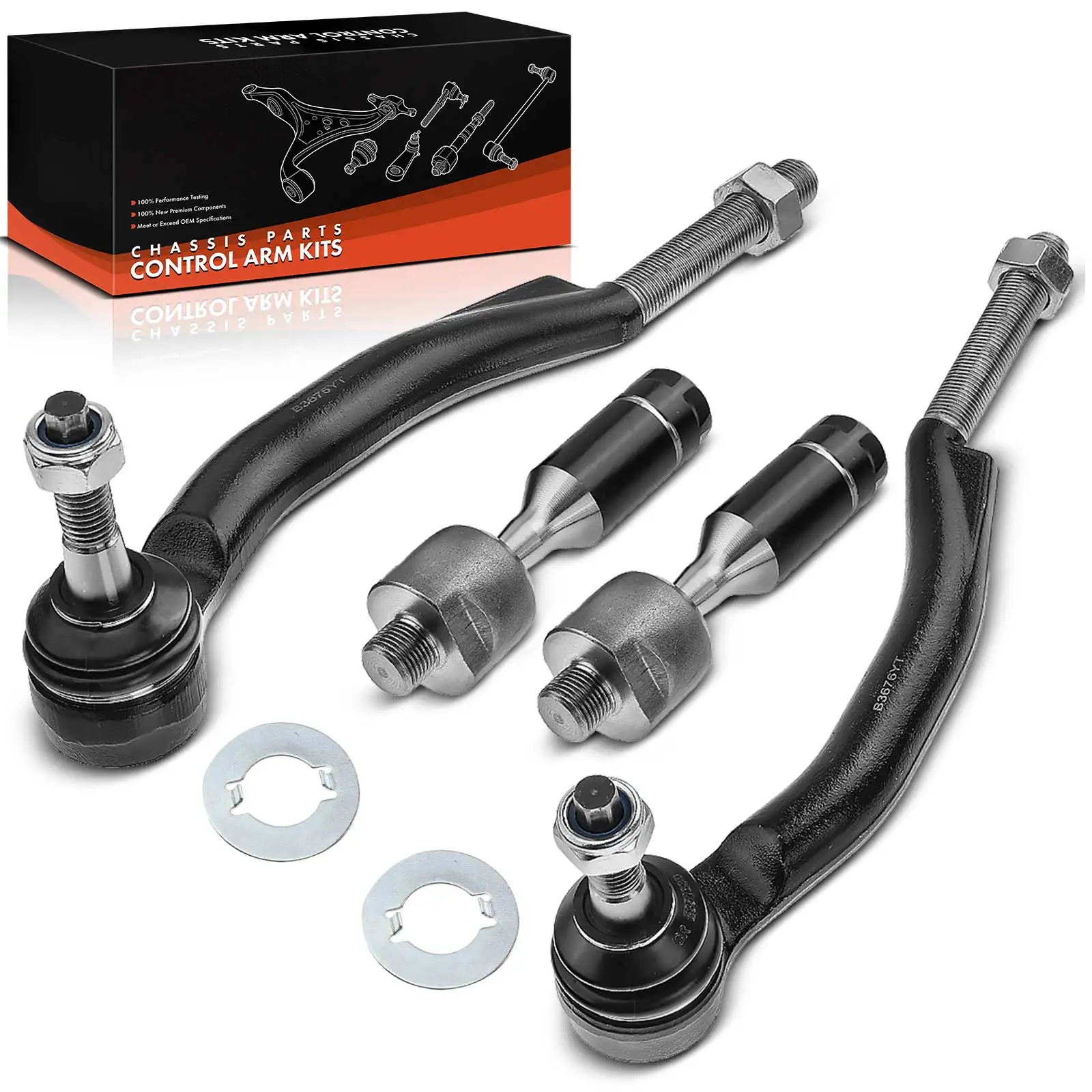 Frankberg – ensemble de bras de commande 4 pièces, essieu avant gauche et droit pour Chevrolet Trailblazer Saab 26100287