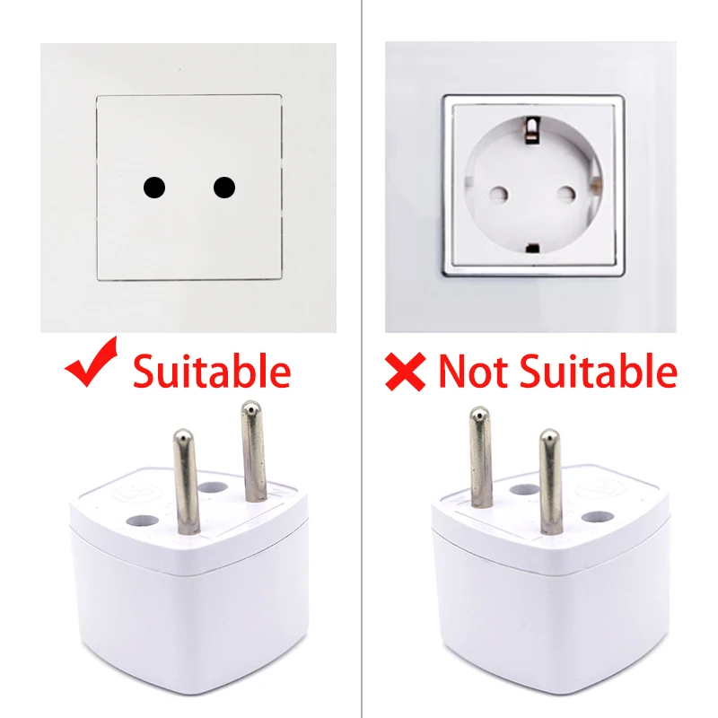 New Universal Adapter AU UK US To EU Plug Power Charger Adaptador Socket International Euro KR Travel Converter Electrical