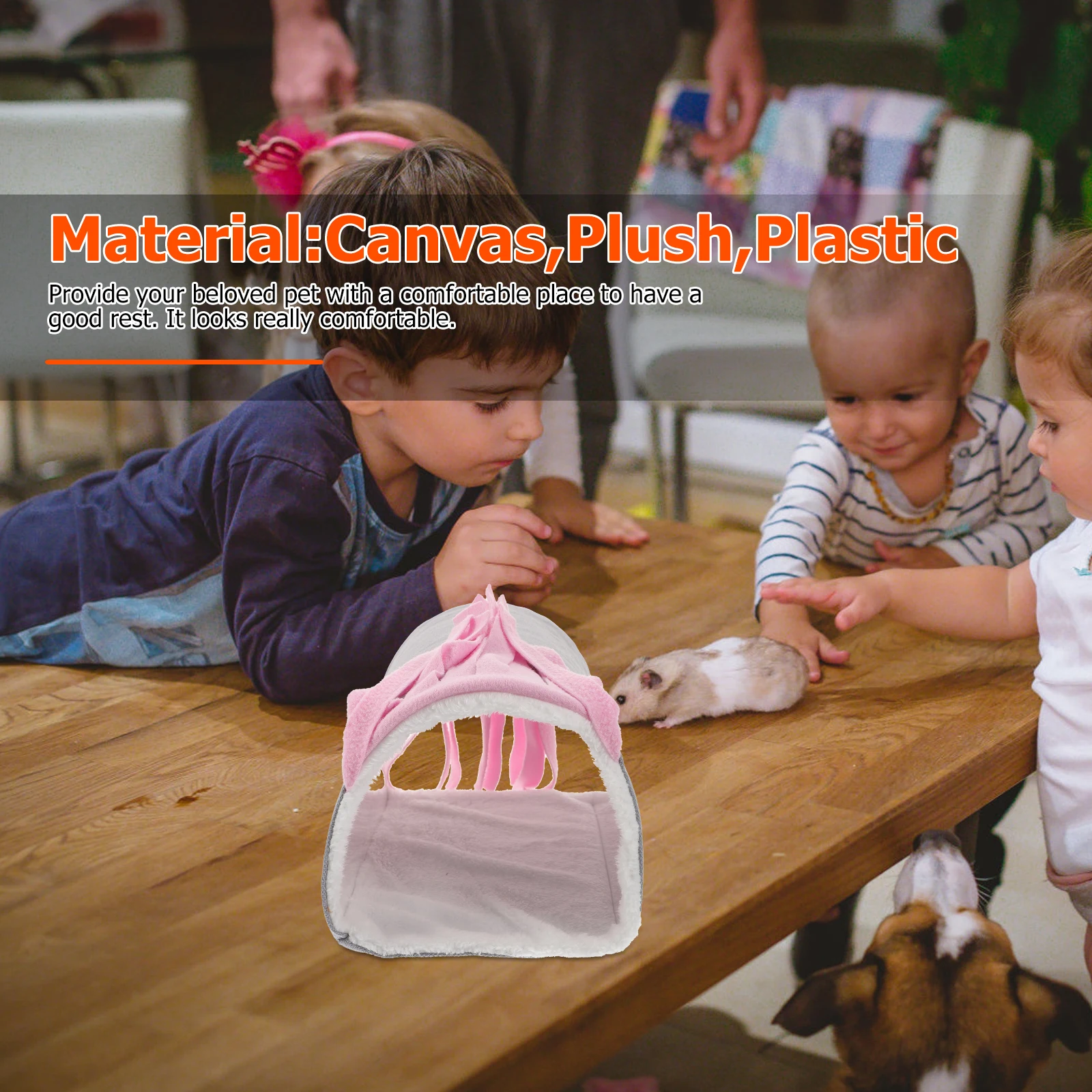 

Small Animal Bed Hamster Tunnel House Comfortable Warm Hideout Small Pets Sleeping Nest Guinea Pig Ferret Guinea Pig Tunnel