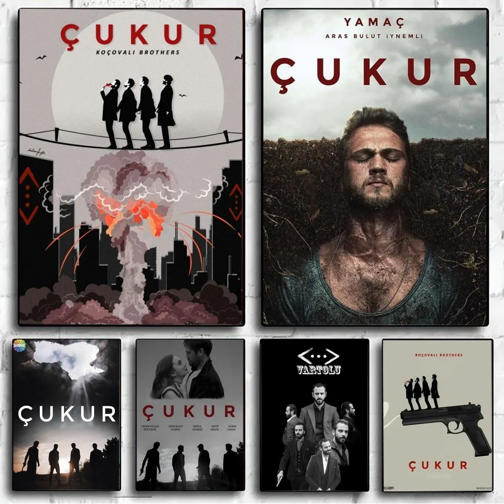 Turkish TV Series Cukur Poster DIY Poster Kraft Paper Vintage Poster Wall Art Painting Study Stickers Big Szie Wall Painting