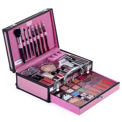 All InMakeup Set Professional Eyeshadow Palette With Brushes Lipstick Eye liner Mascara & More Best Makeup Palette Kit For Women