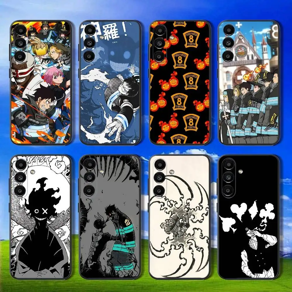 

Cartoon F-Fire F-Force Manga Phone Case For Samsung Galaxy A13,A21s,A22,A31,A32,A52,A53,A71,A80,Soft Black Shell