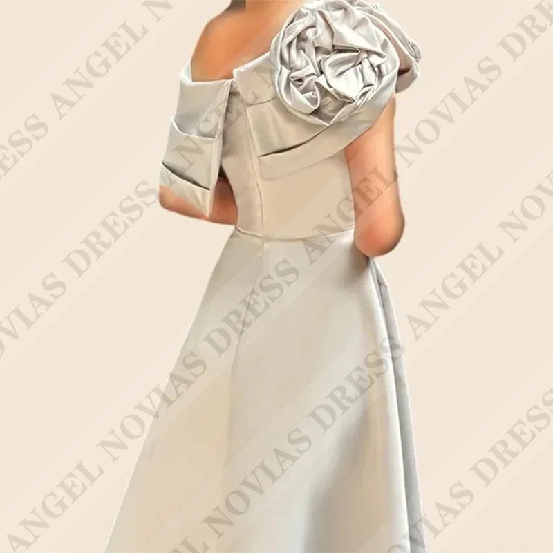 Customized Plus Size Silver Mother of the Bride Dresses Wedding Evening Dresses Vestidos Para Casamento Mãe Da Noiva