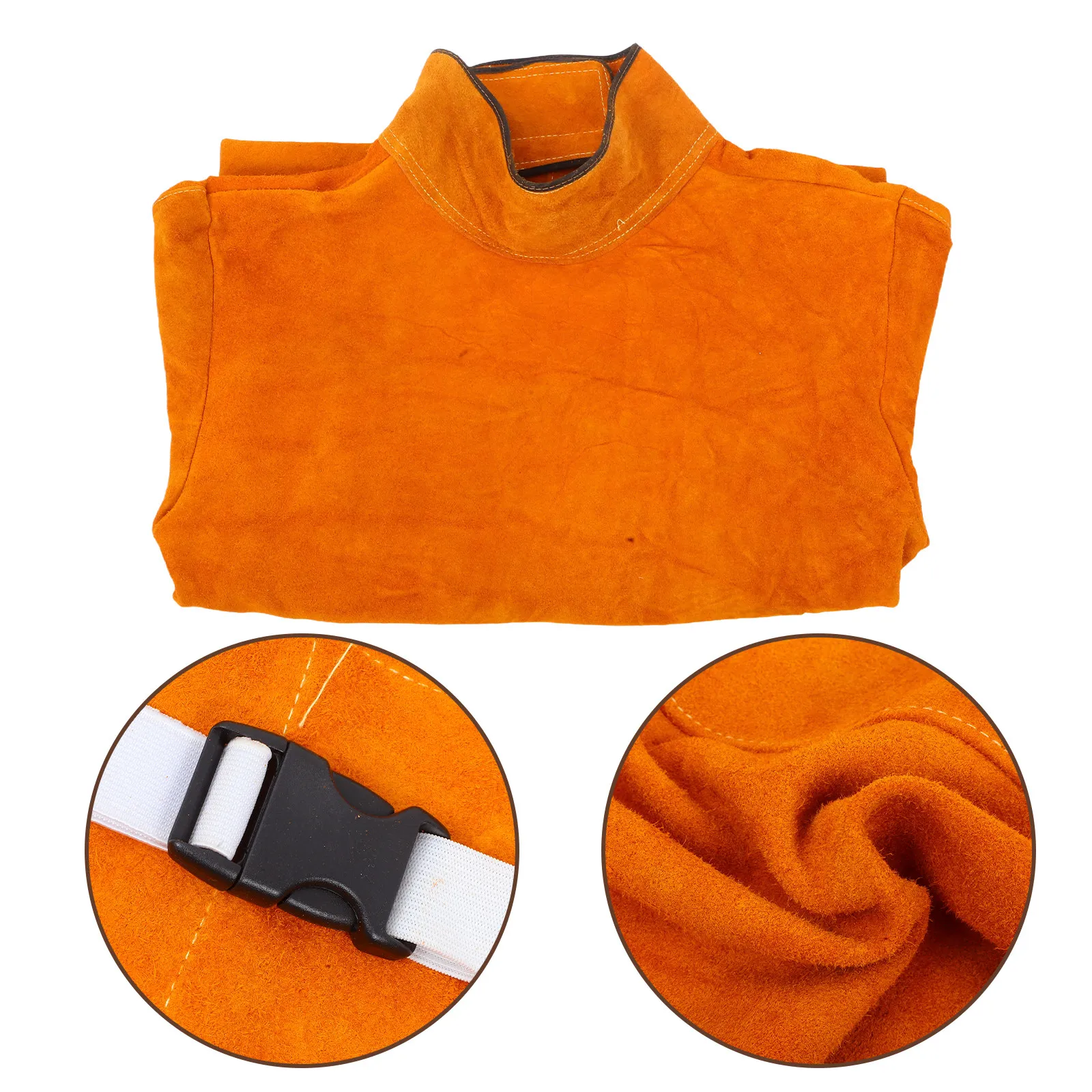 

Welding Protective Clothing Welder Overalls Strong Flexible Cowhide Heat Resistant Anti-Scalding Leg Knee Protection Welding