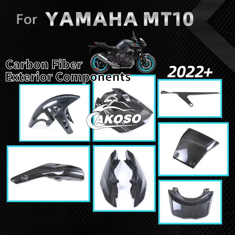 

Для модификации мотоцикла Yamaha MT10 с углеродным волокном, полный набор аксессуаров в виде корпуса, сухое углеродное волокно 3K