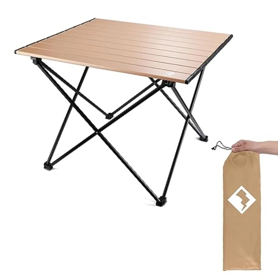 

Por Side, Ultralight Aluminum Folding Beach Table with Carry Bag for Outdoor Cooking, Picnic, Camp, Boat, Travel