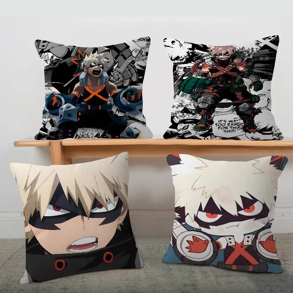 Anime M-My H-Hero Academia Katsuki Bakugo pillow cover sofa cushion cover home room decoration children gift