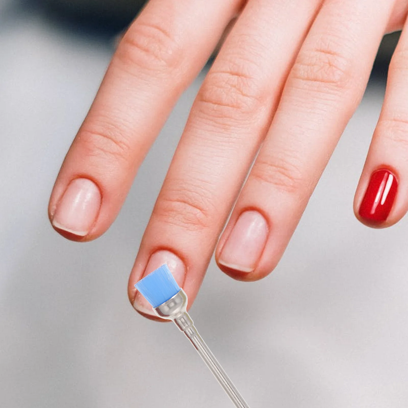 1セットの研磨ヘッド、マニキュア用高性能ネイルドリルアクセサリー、タングステン鋼ビットキット、ネイルアートケア用、ナチュラルで