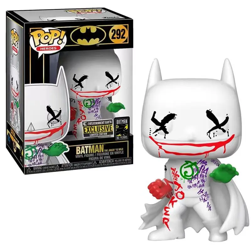 Funko HEROES COMICS BATMANs 292# the Jokers Is Wild PVC Figure funko Pop Vinyl Figure Exlusive Edition Figuras Toys