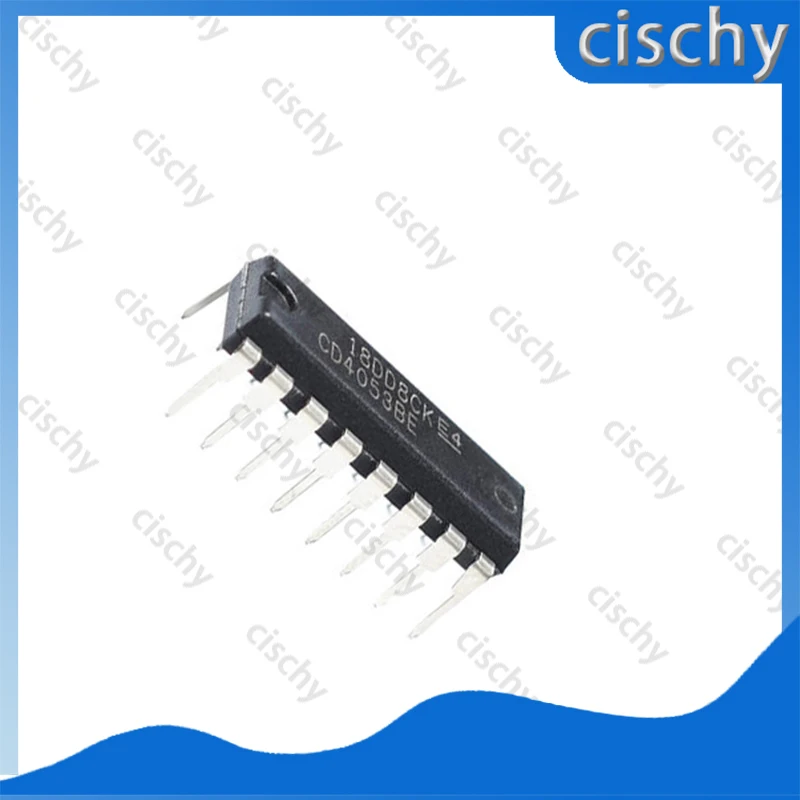 10PCS/Lot CD4053 CD4053BE HEF4053 cd4053be 4053 DIP-16 Analog Switch IC In Stock