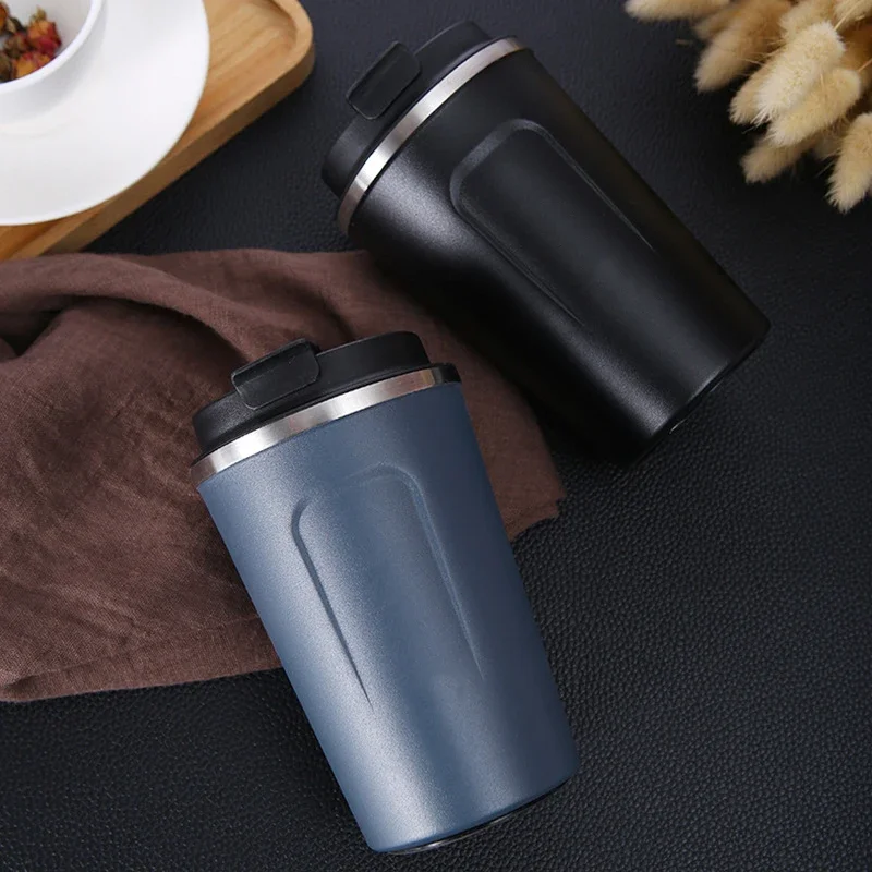 Vacuum Flasks Cup Stainless Steel Coffee Thermos Mug Multipurpose Portable Car Fitness Running Gym Sport Water Bottle 380/510ML