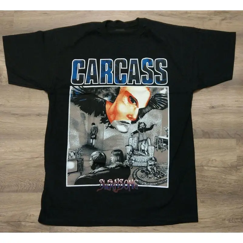 Carcass Swansong Band Black Cotton T Shirt Size S 4Xl Us813