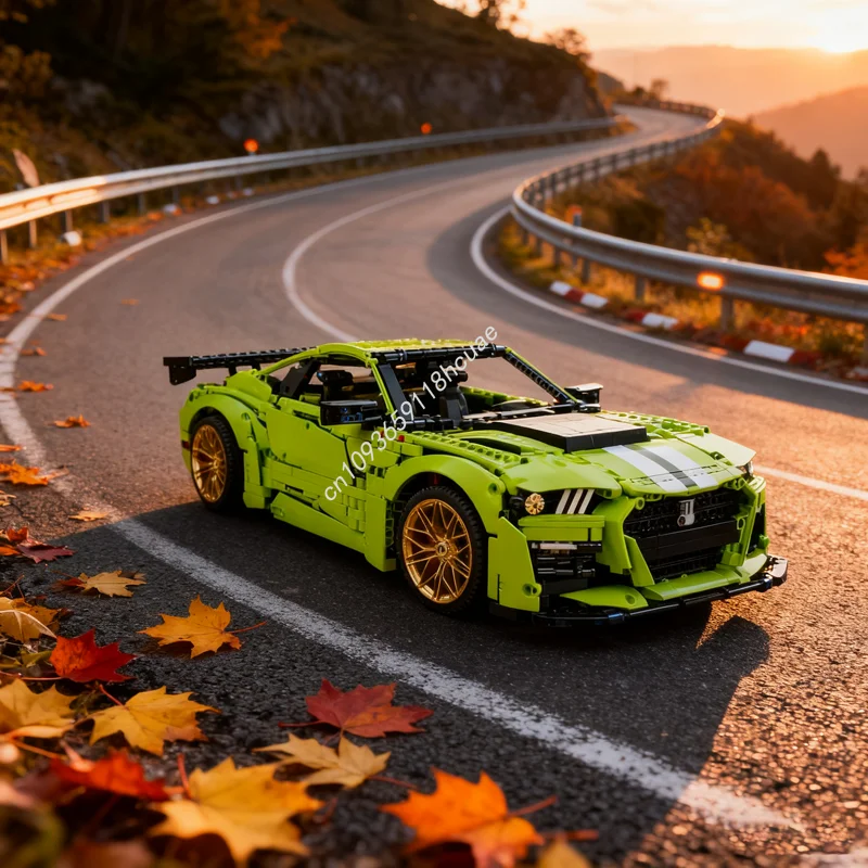 3152 pçs moc forded mustangesd shelby b modelo blocos de construção técnicos brinquedos construção diy presente natal tijolo criativo crianças