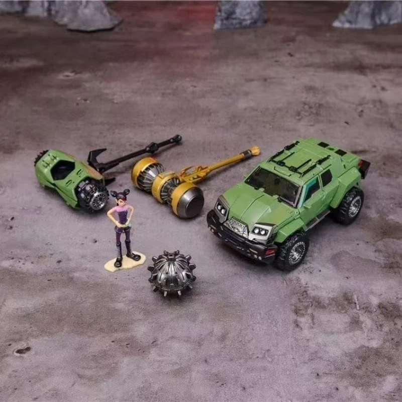 Brinquedo de transformação apc tfp cor original estúpido verde partição móvel robô modelo caixa original menino presente coleção presente