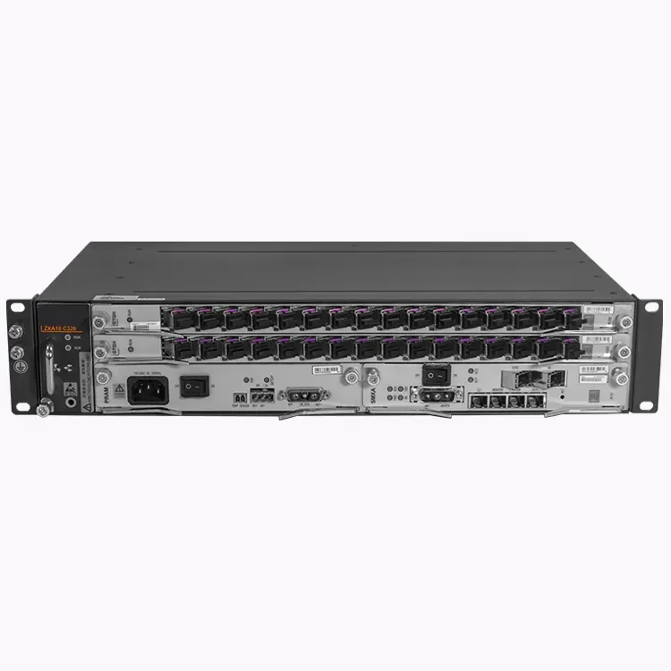 ZXY High quality C320 GEPON GPON EPON OLT Mini Chassis 10G uplink SMXA epon gpon 8 16 32 ports FTTH placa zxa10  c320 olt