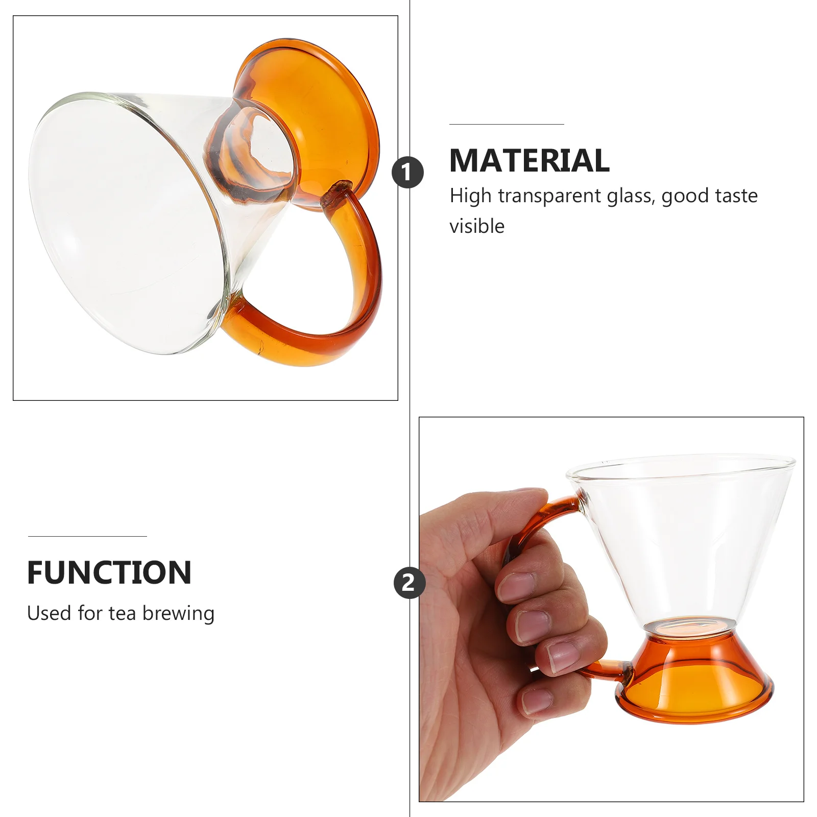 

Glass Coffee Pot Retro Style Practical Coffee Kettle Multi-Functional Home Use Heat-Resistant Brewer Multi-Functional