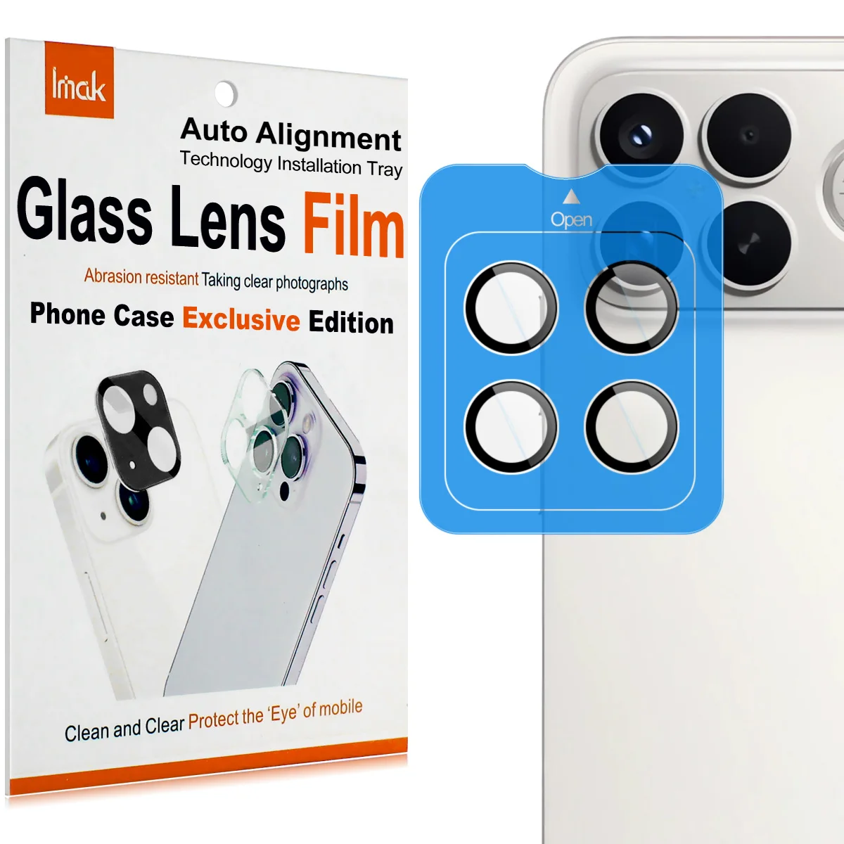 Стеклянная пленка для линз IMAK для Xiaomi Redmi K90 Pro Max 5G, эксклюзивный самопозиционный чехол для телефона