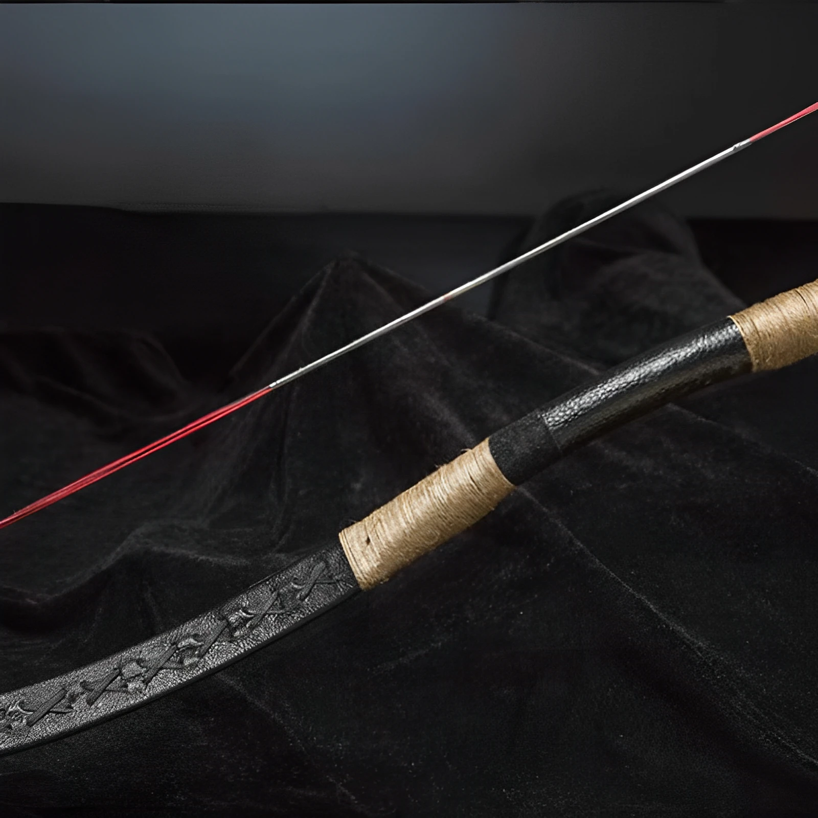 Imagem -03 - Longbow Han Tradicional Arco Recurvo Tiro com Arco Artesanal Hunting Shoot Preto 2060lbs