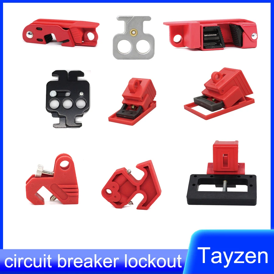 Plastic Case Circuit Breaker Lockout Small Air Switch Safety Lock Isolation Maintenance Circuit Breaker Lock Dz47 Mcb Lockout