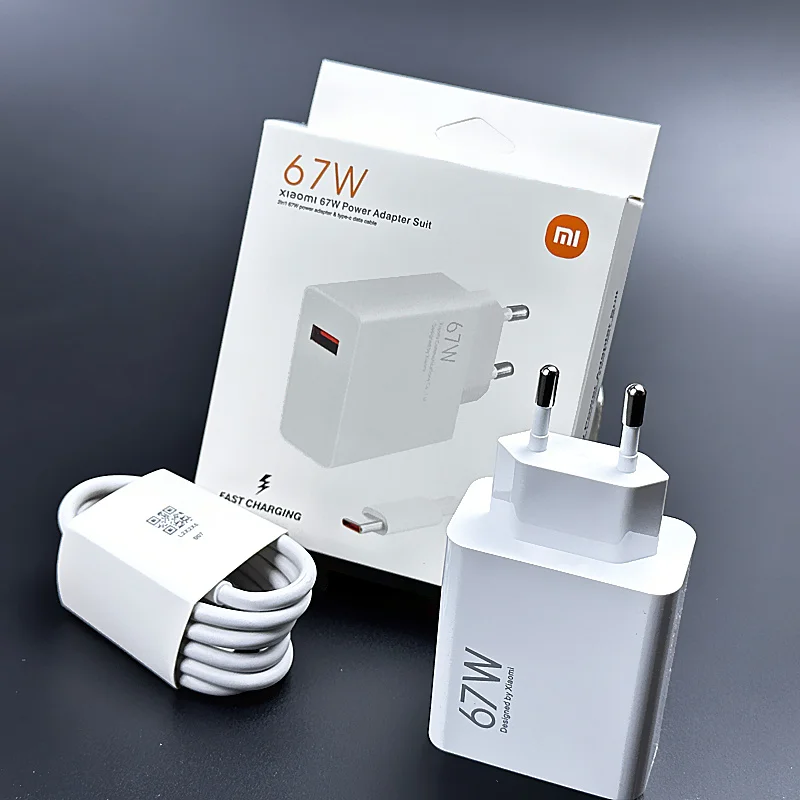 Original Xiaomi 67W Charger Turbo Fast Charge EU Adapter Usb Type C Cable For Redmi Note Pro Mi 13 Lite K60 K60E K50 CIVI 3 2 - náhled 2