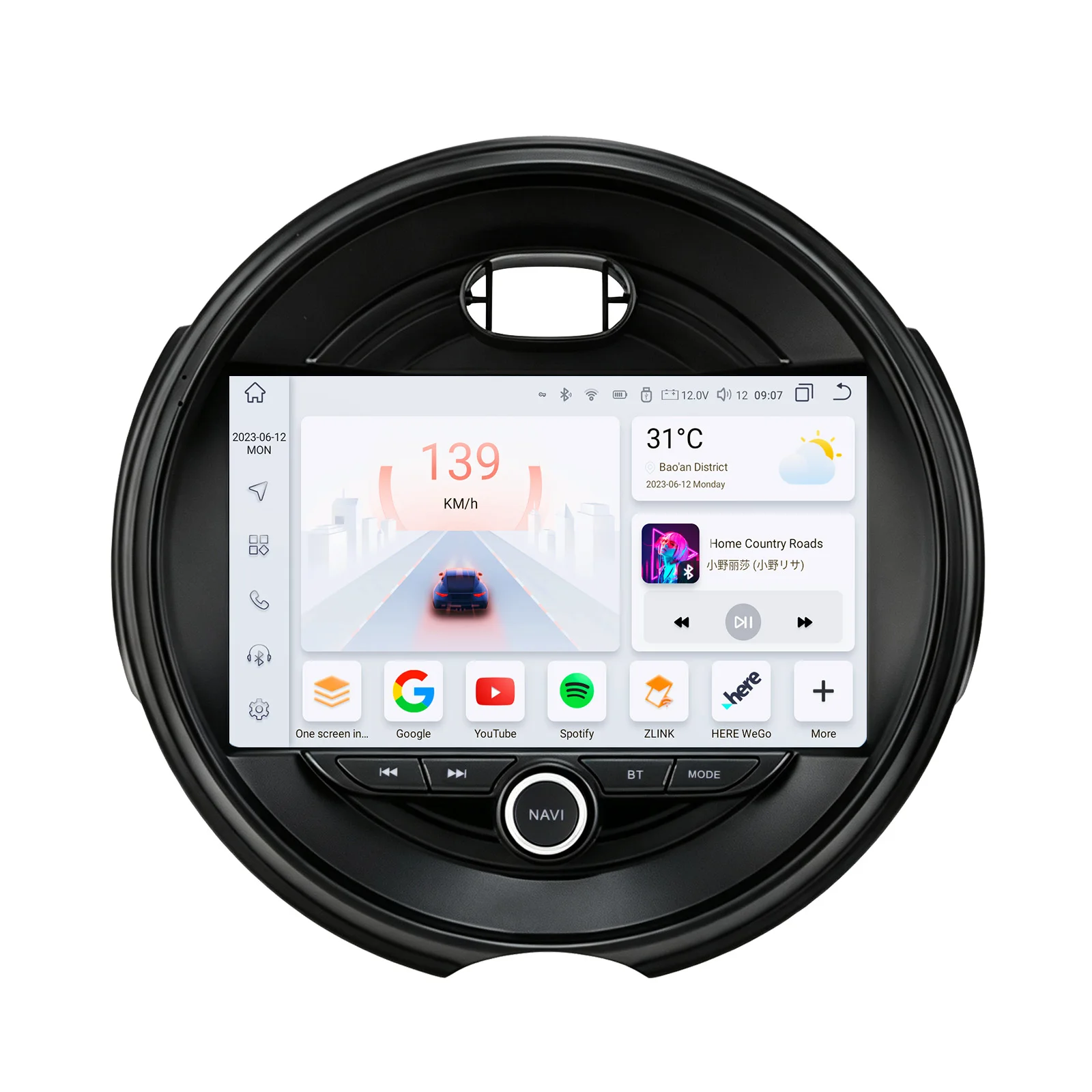 Hizpo Android Auto Autoradio für BMW MINI COOPER F54 F55 F56 F60 2014 - 2019 Multimedia Wireless Apple CarPlay Intelligente Systeme IPS Touchscreen Stereo Video Player 2 Din Autoradio Head Unit