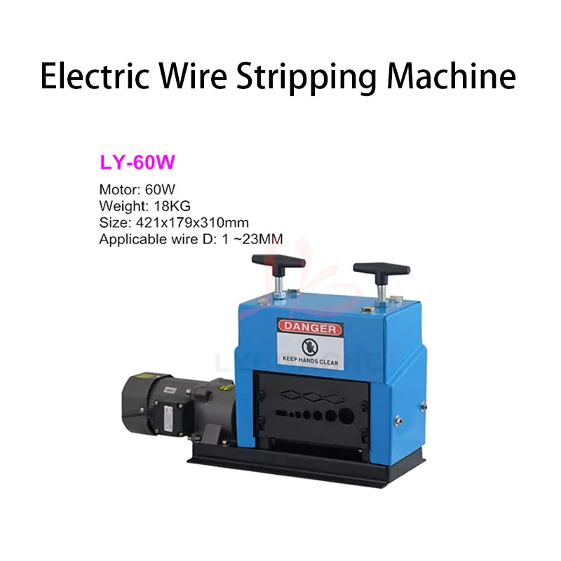 

Electric Wire Stripping Machine with Blade 1-23mm 25mm Cable Stripper for Removing Plastic Rubber from Wire Copper Recycle