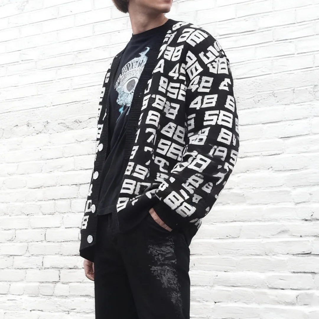 

Personalized Street Style round Neck Sweater Knitwear for Men And Women New Fashionable Unisex Knitted Crew Neck Pullover