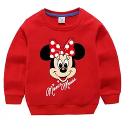 Autumn Baby Girls Clothes Disney Minnie Mouse Sweater Top Kid Boy Cartoon Pullover Children Long Sleeve Sweatshirts