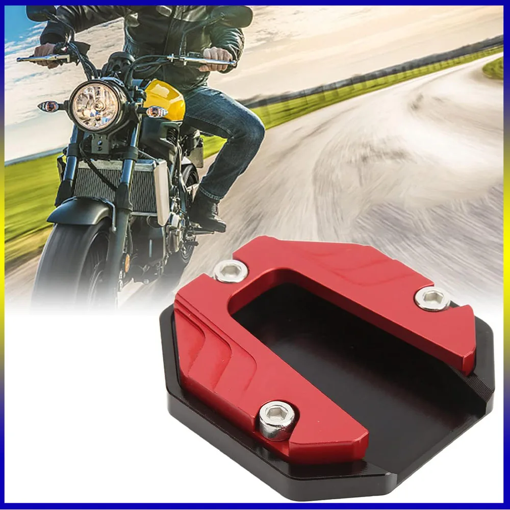 

Motorcycle Kickstand Extender Foot Side Stand Extension Pad Support Plate Accessories for Bikes