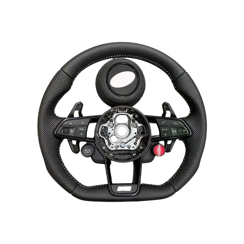 R8 with start button steering wheel fit for All Audi car model A3 A4 A5 A6 A7 A8 Q3 Q5 Q7 Q8 TT R8 Steering wheel R8 style