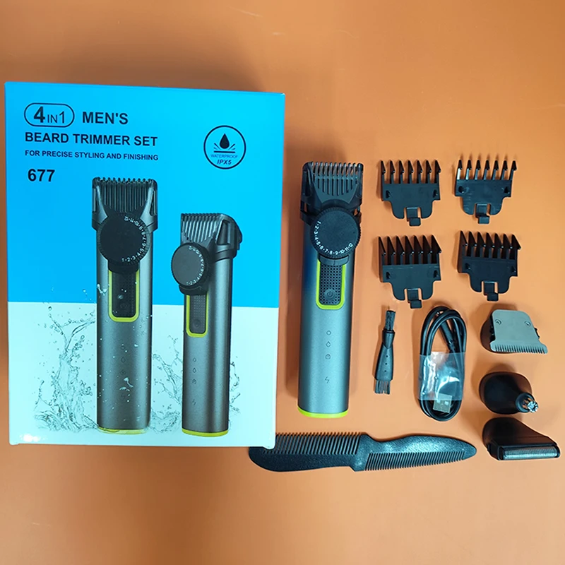 

Электрический набор для красоты тела 4-в-1, портативная бритва для удаления волос, триммер для паха для тела, подходит для домашней эпиляции