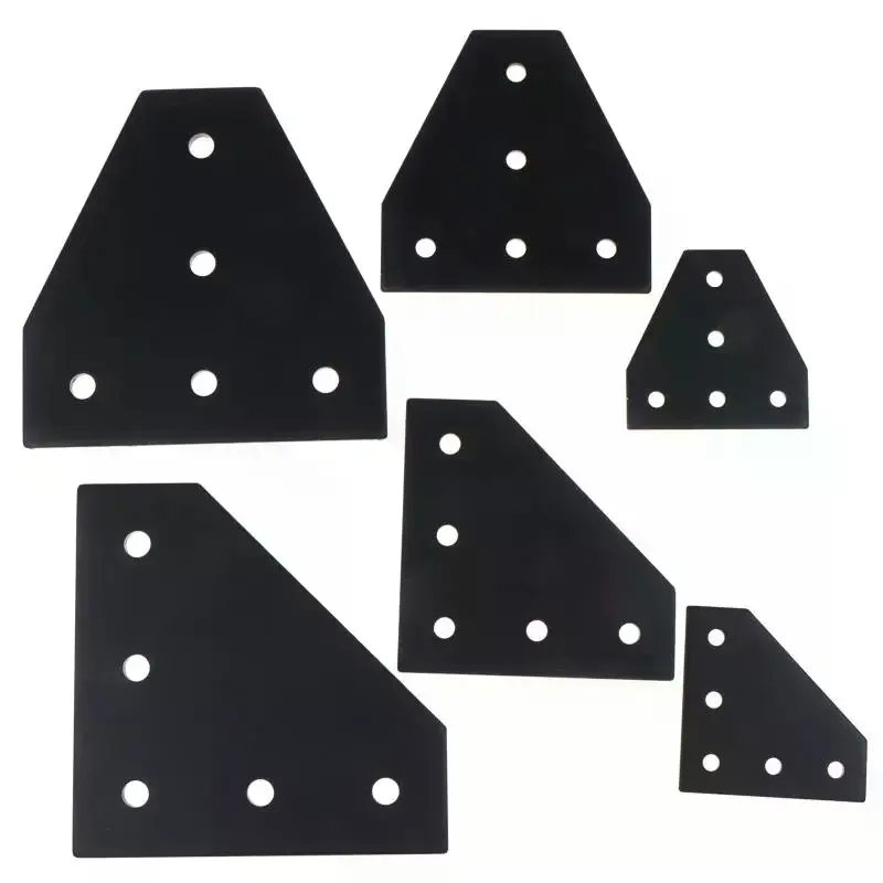 1pcs T/L Type 5 Hole Joint Board Plate Corner Angle Bracket Connection Joint Strip For 2020 3030 4040 Aluminum Profile Fix