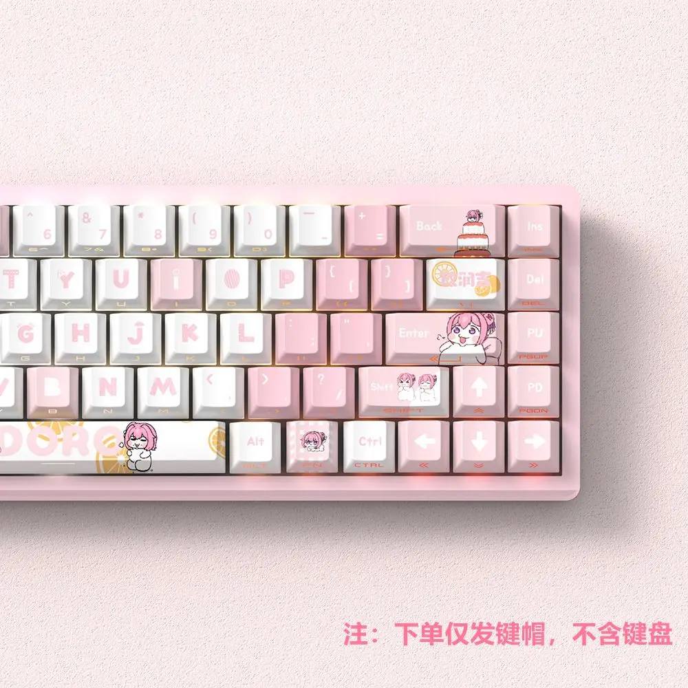 74 مفتاح دوروثي مخصص KeyCap أنيمي PBT الكرز الجانب طباعة شفافة شخصية أغطية المفاتيح ل Wooting 60 68 لوحة المفاتيح الميكانيكية