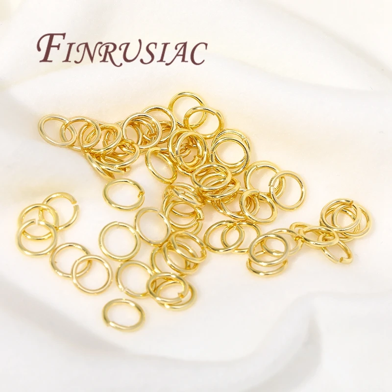 20-200Pcs 3-8mm Gold Plated Split Ring Open Jump Rings Connectors For DIY Jewelry Making Supplies Connecting Rings